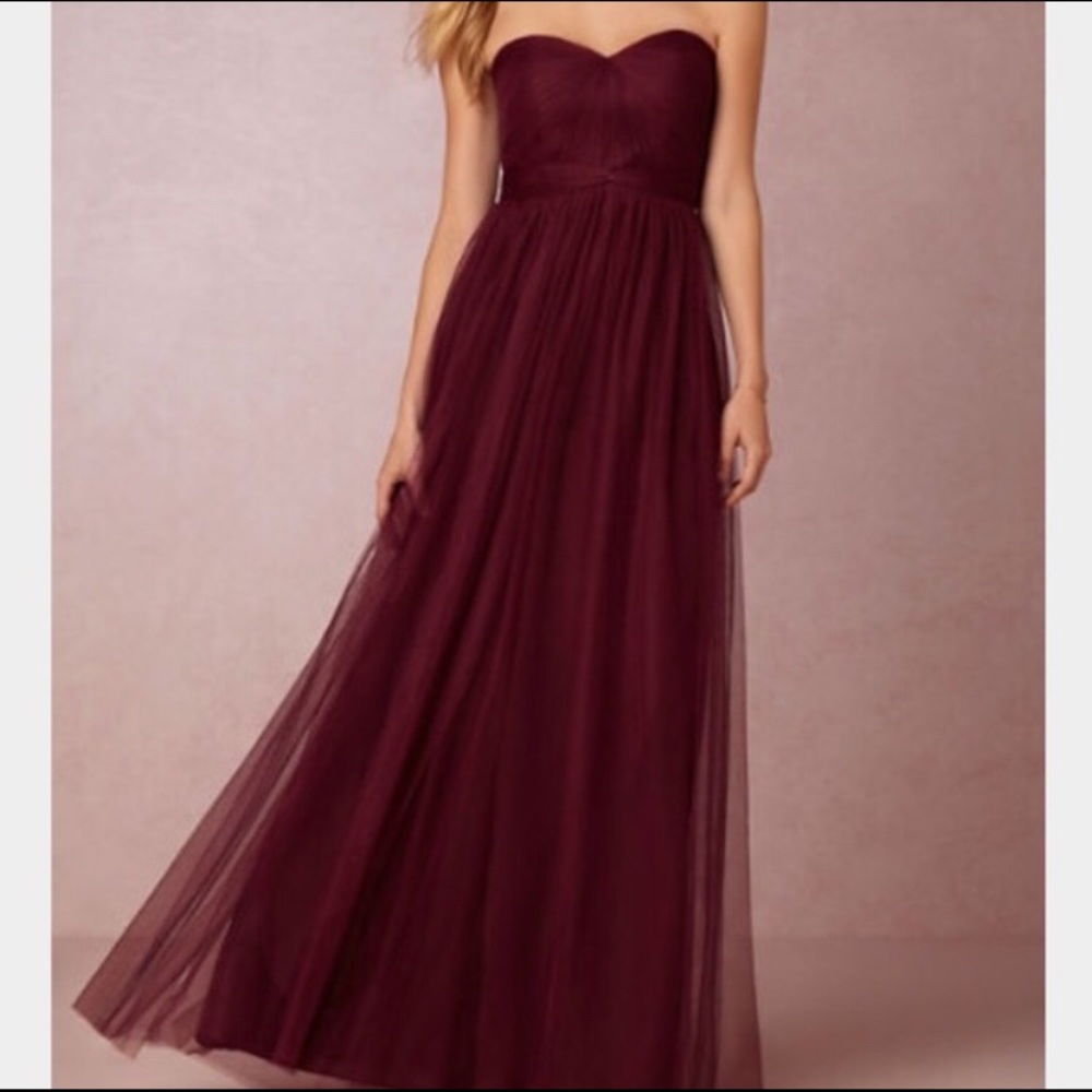 Jenny Yoo Annabelle Convertible Tulle BlackCherry